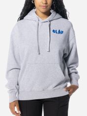 Акція на Худі оверсайз жіноче Olaf Stencil Hoodie WMN "Heather Grey" W140204-HEATHER-GREY XS Сіре від Rozetka