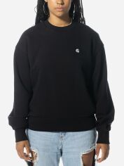 Акція на Світшот оверсайз жіночий Carhartt WIP Casey Sweatshirt W "Black" I032643-0M4XX XS Чорний від Rozetka