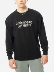 Акция на Світшот чоловічий Market Contemporary Art Market Crewneck Sweatshirt "Black" 396000921-0001 L Чорний от Rozetka
