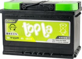 Акція на Автомобільний акумулятор Topla 70 Ah/12V Agm Euro (114 070) від Y.UA