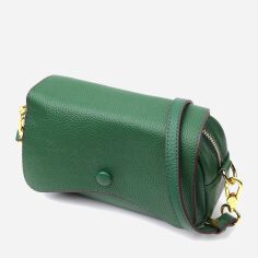 Акция на Сумка крос-боді жіноча шкіряна Vintage leather-22430 Зелена от Rozetka