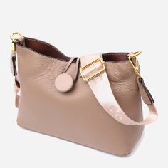 Акція на Сумка крос-боді жіноча шкіряна Vintage leather-22320 Бежева від Rozetka