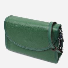 Акция на Сумка крос-боді жіноча шкіряна Vintage leather-22260 Зелена от Rozetka