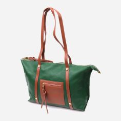 Акция на Сумка шопер жіноча шкіряна Vintage leather-22302 Зелена от Rozetka