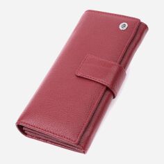 Акция на Гаманець жіночий шкіряний ST Leather Accessories leather-22550 Бордовий от Rozetka