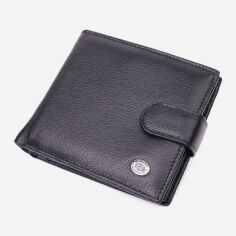 Акция на Гаманець шкіряний ST Leather Accessories leather-22553 Чорний от Rozetka