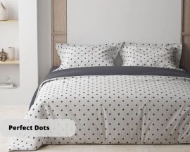 Акция на Комплект постільної білизни ТЕП Happy Sleep Сімейний 2х150x215 см Perfect Dots Ранфорс (2-03797_27750) от Rozetka