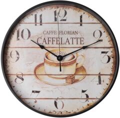 Акция на Настінний годинник Optima CAFFELATTE O52109 от Rozetka