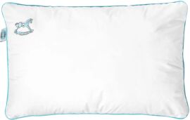 Акция на Подушка дитяча для сну Sei Design біла  Soft Premium з вишивкою м'яка бавовна антиалергенний штучний лебединий пух  40х60 см от Rozetka