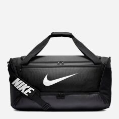 Акція на Спортивна сумка тканинна Nike BRSLA M DUFF 9.0 BA5955-010 Чорна/Біла від Rozetka