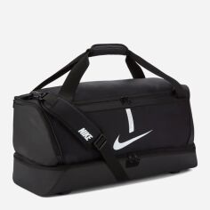 Акция на Спортивна сумка тканинна Nike ACDMY TEAM S DUFF CU8087-010 Чорна/Біла от Rozetka