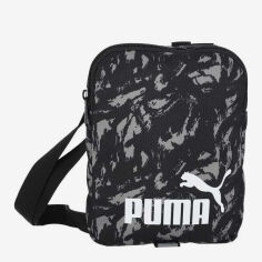 Акция на Спортивна сумка тканинна Puma 07994707 X Black-Concrete Gray AOP от Rozetka