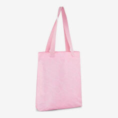 Акция на Спортивна сумка шопер жіноча тканинна маленька Puma 07985707 X Pink Lilac-graffiti AOP от Rozetka