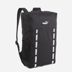 Акція на Рюкзак спортивний тканинний 24 л вміщує формат А4 Puma EvoESS Box Backpack 09034001 Black від Rozetka