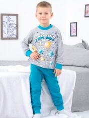 Акция на Дитяча піжама для хлопчика Носи своє 6076-001-33-6 128 см Галактика (сіра) (p-13298-148019) от Rozetka