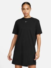 Акция на Платье-футболка мини летнее женское Nike Essential Dress DV7882-010 XL Черное от Rozetka