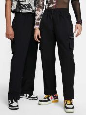 Акція на Спортивні штани жіночі Nike Essential Pant Cargo DO7209-010 M Чорний/Білий від Rozetka