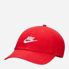 Акція на Кепка Nike CLUB CAP U CB SWSH L FB5368-657 M/L Червона/Біла від Rozetka