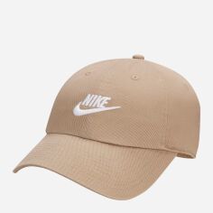Акція на Кепка Nike CLUB CAP U CB FUT WSH L FB5368-247 S/M Хакі/Біла від Rozetka