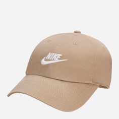 Акція на Кепка Nike CLUB CAP U CB FUT WSH L FB5368-247 M/L Хакі/Білий від Rozetka