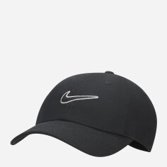 Акція на Кепка Nike CLUB CAP CB SWSH L FB5369-010 L/XL Чорна від Rozetka