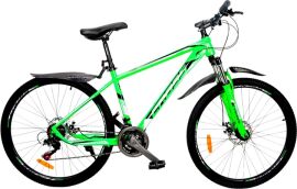 Акция на Велосипед Cross 27.5" Kron Рама-17" Green (27СTS-004336) + Велосипедні шкарпетки в подарунок от Rozetka