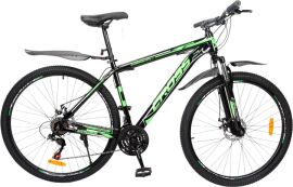 Акция на Велосипед Cross 27.5" Stinger Рама-18" Black-Green (27СTS-004317) + Велосипедні шкарпетки в подарунок от Rozetka