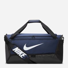 Акция на Спортивна сумка тканинна Nike BRSLA XS DUFF 9.5 DH7710-410 Темно-Синя/Чорна/Біла от Rozetka