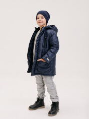 Акция на Дитяча зимова термо куртка для хлопчика Бембі КТ309 104 см Синя (33309413339.800) от Rozetka