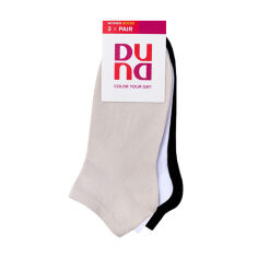 Акція на Набір шкарпеток жіночих Duna 1562 короткі, розмір 23-25, 3 пари від Eva