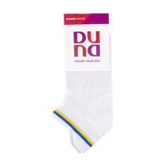 Акция на Шкарпетки жіночі Duna 3357 короткі, білі, розмір 21-23 от Eva