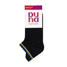 Акция на Шкарпетки жіночі Duna 3357 короткі, чорні, розмір 23-25 от Eva
