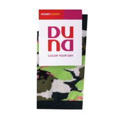 Акция на Шкарпетки жіночі Duna 3371 високі, темно-зелені, розмір 23-25 от Eva