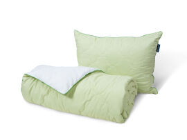 Акція на Набор Бамбук одеяло и 1 подушка Dormeo 140х200 см + 1 подушка 50х70 см від Podushka