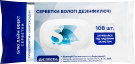 Акция на Дезінфікуючі серветки Solnex Блю Лайн Ефект 108 шт от Rozetka