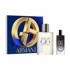 Акція на Парфумований набір чоловічий Giorgio Armani Acqua Di Gio Homme (туалетна вода, 100 мл + парфум, 15 мл) від Eva