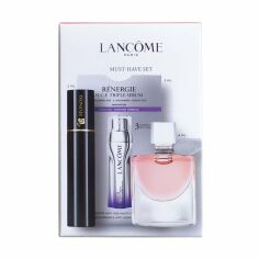 Акція на Парфумований набір жіночий Lancome Must-Have Set (парфумована вода, 4 мл + туш для вій, 2 мл + сироватка для обличчя, 3 мл) від Eva