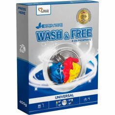 Акция на Стиральный порошок Wash&Free универсальный 400г от MOYO