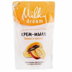 Акція на Крем-мыло жидкое Milky Dream Папайя и манго дойпак 500мл від MOYO