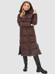 Акция на Куртка зимова жіноча PERSO BLH230056FX 2XL Шоколадна от Rozetka