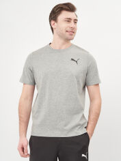 Акция на Футболка Puma Ess Small Logo Tee 58666853 3XL Medium Gray Heather-Medium Gray Heather-Cat от Rozetka