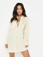 Акція на Плаття-сорочка коротке жіноче Missguided GD-00062749 38 Молочне від Rozetka