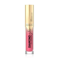 Акція на Блиск для губ Eveline Cosmetics Diamond Glow Lip Luminizer з гіалуроновою кислотою, 09 Peach Dream, 4.5 мл від Eva