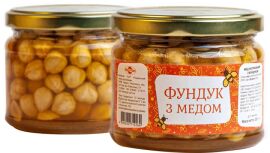 Акція на Фундук з медом Пригощайся 320 г (0.32 кг) (HON-0002-0320) від Rozetka