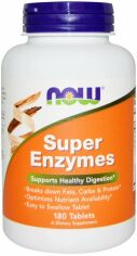 Акция на Now Foods Super Enzymes 180 Tabs Пищеварительные ферменты от Stylus