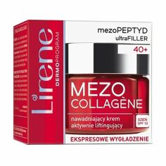Акция на Зволожувальний денний крем для обличчя Lirene Mezo Collagene з ефектом ліфтингу, 50 мл от Eva