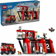 Акция на LEGO City Пожарное депо с пожарной машиной 60414 от MOYO