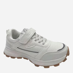 Акция на Підліткові кросівки для хлопчика Clibee EC273-White 35 Білі от Rozetka