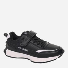 Акция на Дитячі кросівки для хлопчика Clibee LC233-Black-White 32 Чорні от Rozetka