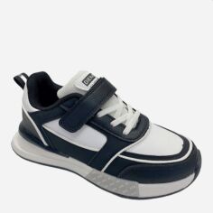 Акция на Підліткові кросівки для хлопчика Clibee LC970-Black-White 36 Чорні от Rozetka